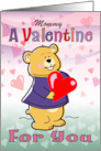 My Mommy A Valentine Heart From Your Cute Teddy Bear card