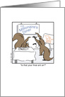Humor food and wine Anteater Diner restaurant card
