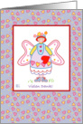 Vielen Dank, German Thank You, Cute Illustrated Angel card