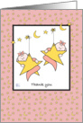 Thank you for the baby gift for our twin girls card