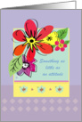 Floral Design - Get well for Cancer Patient, Good Attitude card