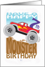 Happy 7th Birthday, Monster Truck card