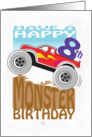 Happy 8th Birthday, Monster Truck card