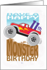 Happy 11th Birthday, Monster Truck card