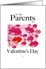 Valentine’s Day - Parents-Lips,Love,Kiss card