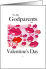 Valentine’s Day -Godparents-Lips,Love,Kiss card