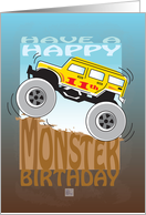 Happy 11th Birthday, Monster Truck card