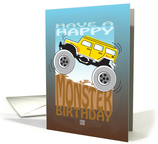 Happy Birthday, Monster Truck card (1003715)