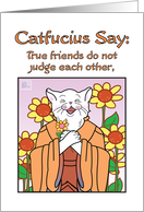 Occasions, Friendship, Humor,Catfusius, Cat card