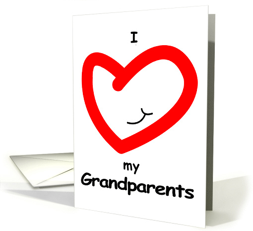 Grandparents Day Love Heart From Child card (1632188)