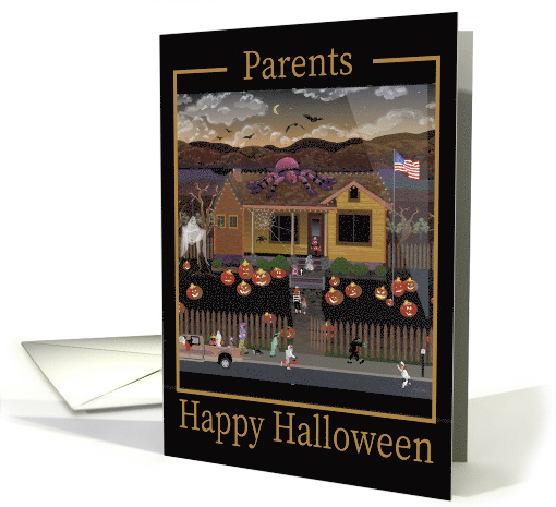 Halloween Parents Trick Or Treating Spider Jack O... (1640074)