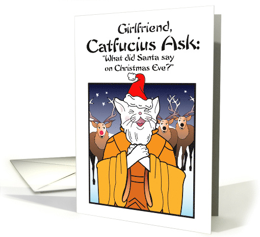 Girlfriend Holidays Christmas Catfucius Animal Deer Cat... (1661476)