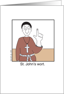 Health get well illness St. John’s Wort card