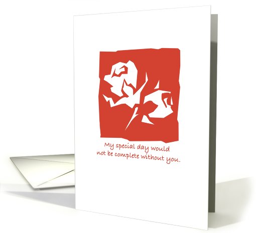 JHCC WED Bridesmaid Red card (492709)