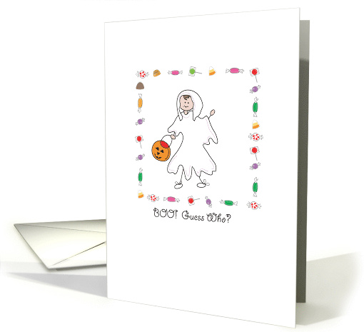 KID+secret pal+Halloween+ghost+Boo+ Guess Who?+Candy+trick... (505748)