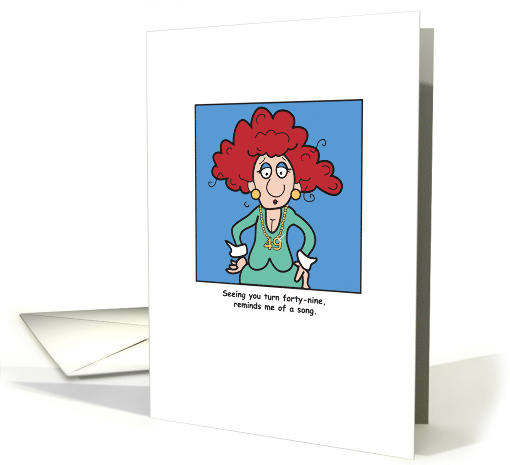 ISG Birthday 49 Boobs Hang Low card (517820)