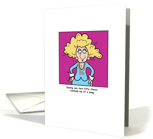 ISG Birthday 53 Boobs Hang Low card (517891)