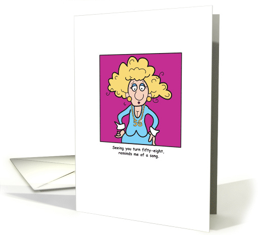 ISG Birthday 58 Boobs Hang Low card (517939)