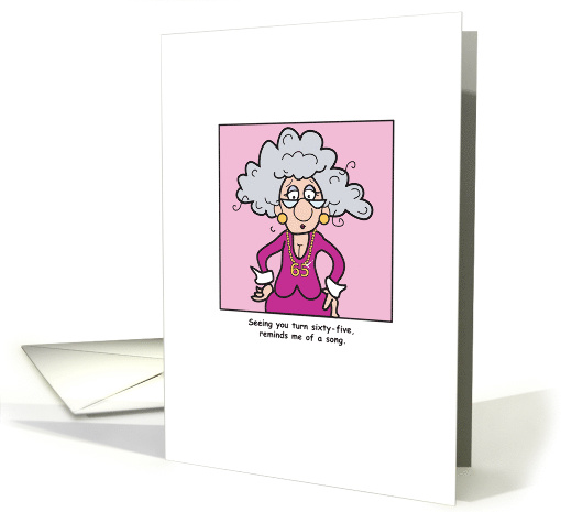 ISG Birthday 65 Boobs Hang Low card (519858)