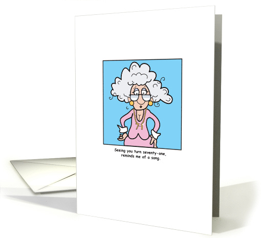 ISG Birthday 71 Boobs Hang Low card (519892)