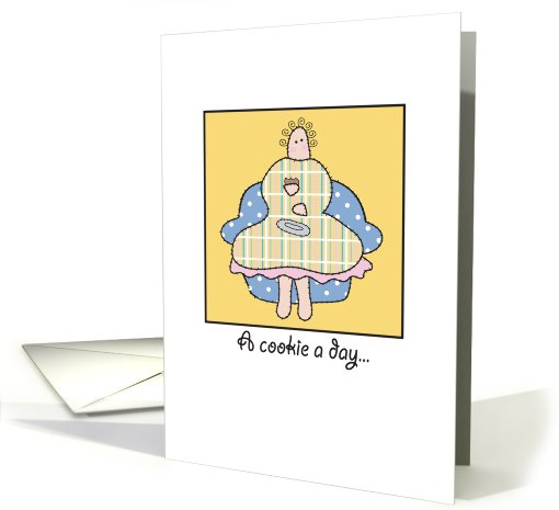 Get well Cookie a day keeps... card (778652)
