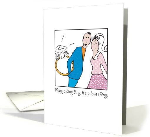 Engagement Ring a ding ding card (785735)