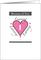 Thank You Teacher card