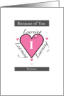 Thank You Science Teacher card