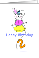 Happy Second Birthday card