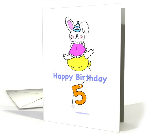 Happy Fifth Birthday card (818681)