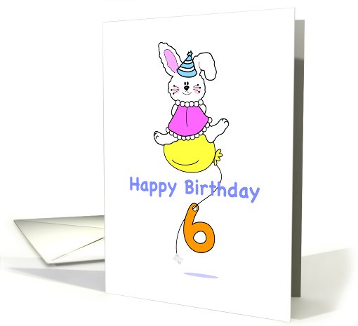 Happy Sixth Birthday card (818683)