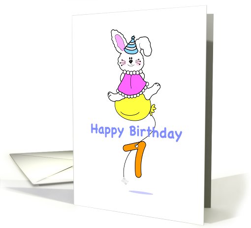 Happy Seventh Birthday card (818684)