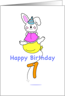 Happy Seventh Birthday card