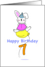 Happy Seventh Birthday card