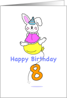 Happy Eighth Birthday card