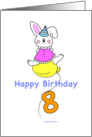 Happy Eighth Birthday card