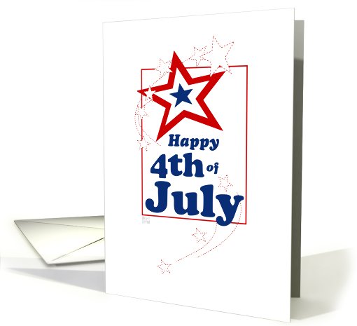 Happy 4th of July Stars card (819093)