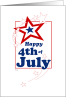 Happy 4th of July Stars card