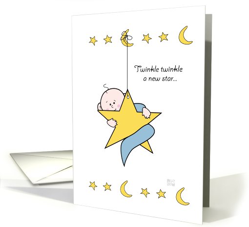 New Baby Boy on Star card (822825)