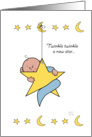 New Baby Boy on Twinkle Star card