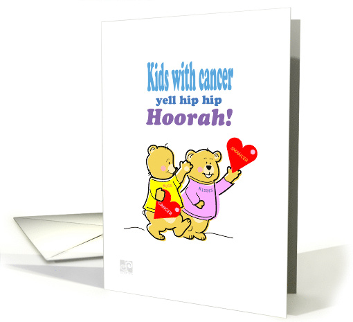 Cancer+kids+Get Well+ pediatrics+ hearts+teddy bears card (826358)