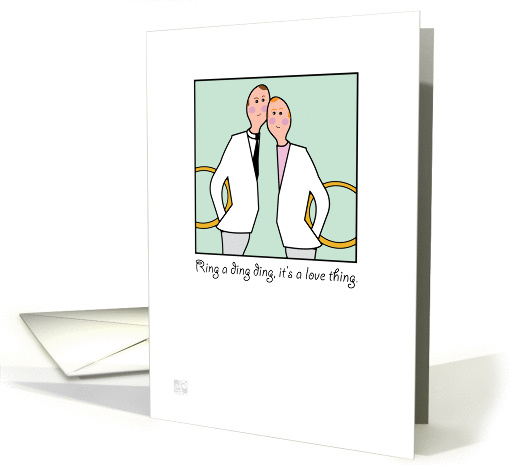 Just Married -gay -Announcement card (838260)