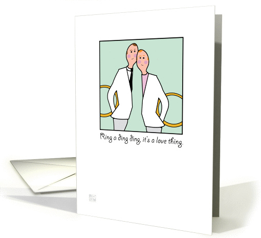 Just Married -gay -Announcement card (838262)