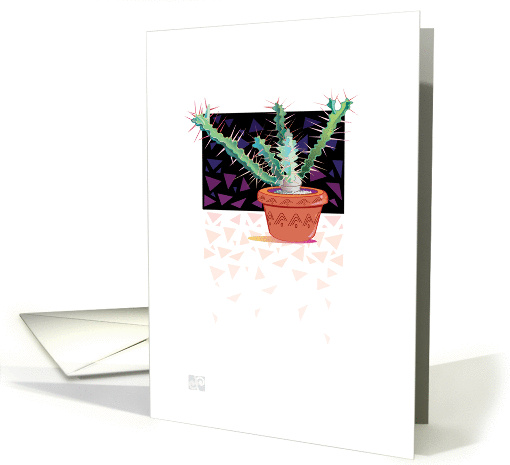 Collections Cacti in Clay Pot card (865238)