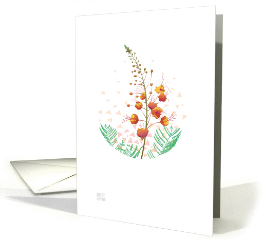 collections desert bird of paradise note card (868239)