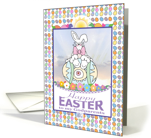 Happy Eggnormous Easter Godparents card (915664)