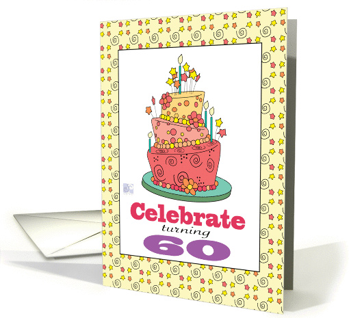 Birthday celebrate turning 60 card (926125)