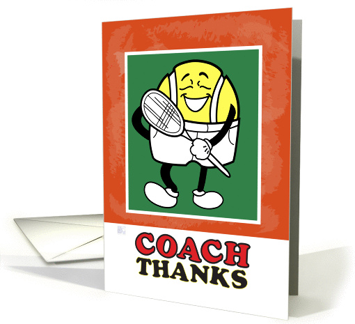 Tennis Coach - Thanks - You're an Ace! card (940782)