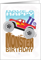 Happy 11th Birthday, Monster Truck card