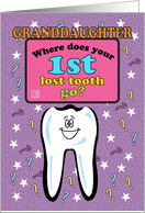 Occassions, First/ 1st Lost Tooth ?, for Granddaughter card